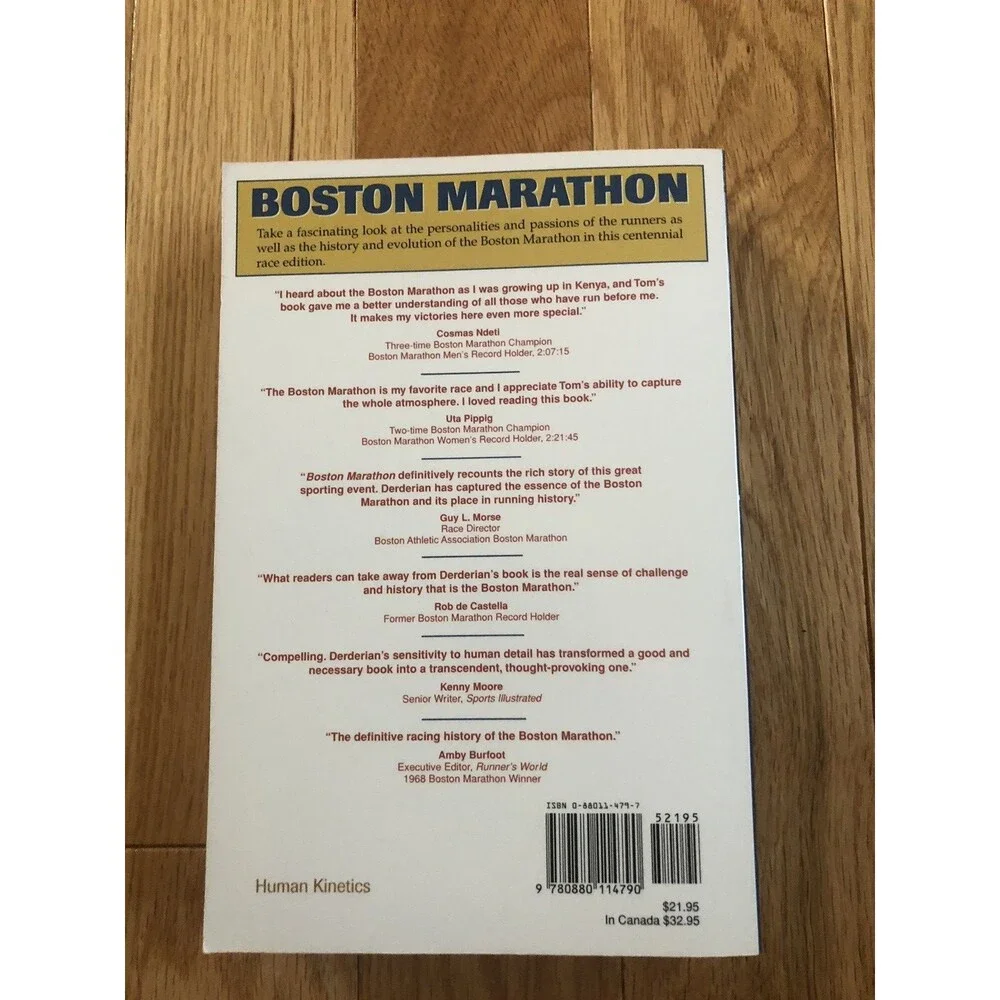 Boston Marathon The First Century‎ Tom Derderian Paperback